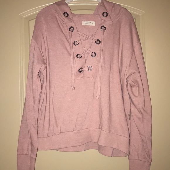Blush pink relaxed hoodie - Picture 1 of 6